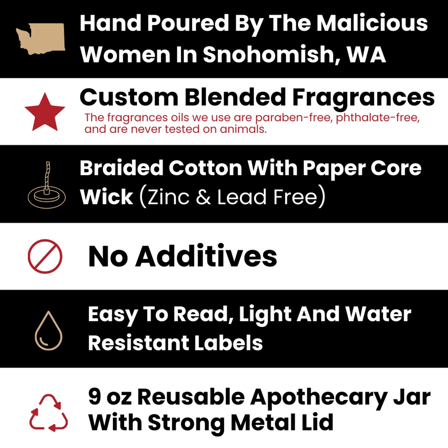 Soy Candle - Organic Soy Wax - Cabernet All Day - USA Made