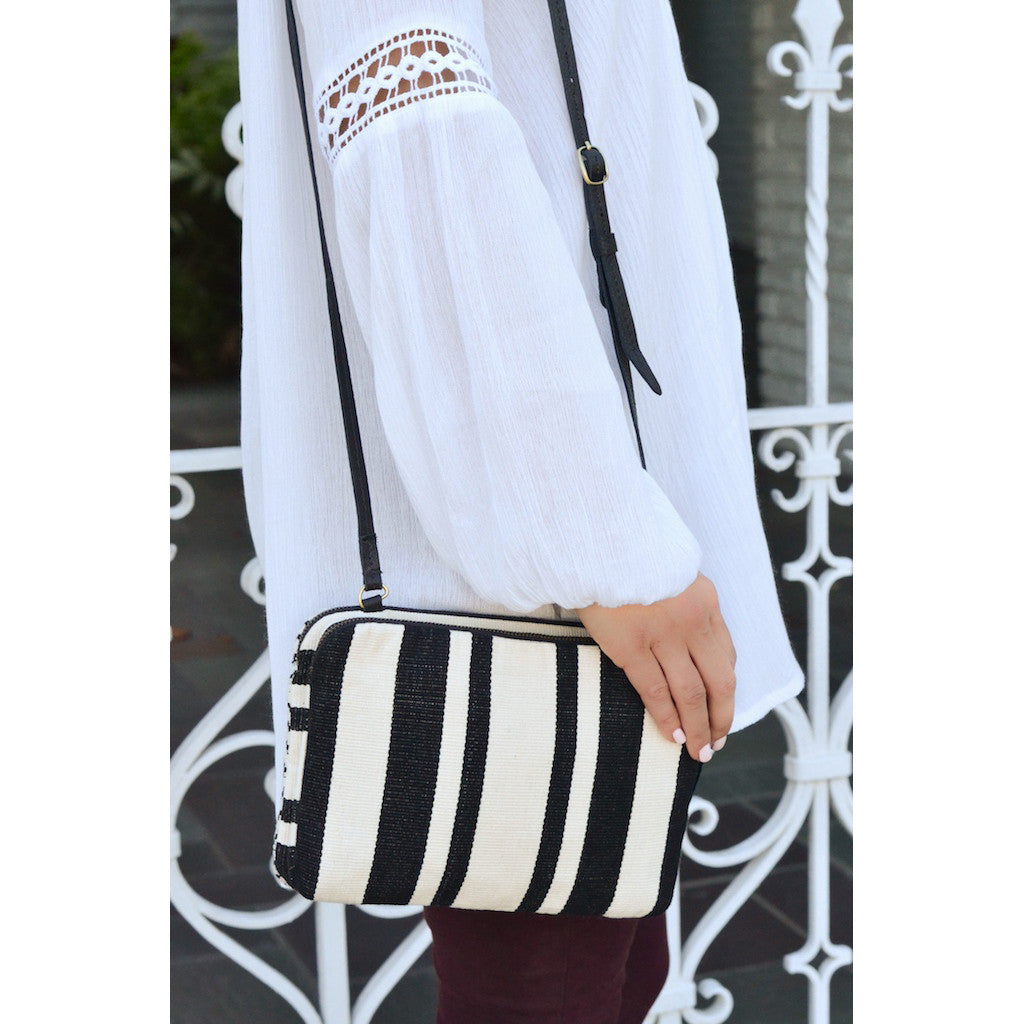 Mercado Global Andrea Crossbody Cotton Reversible Bag, Guatemala