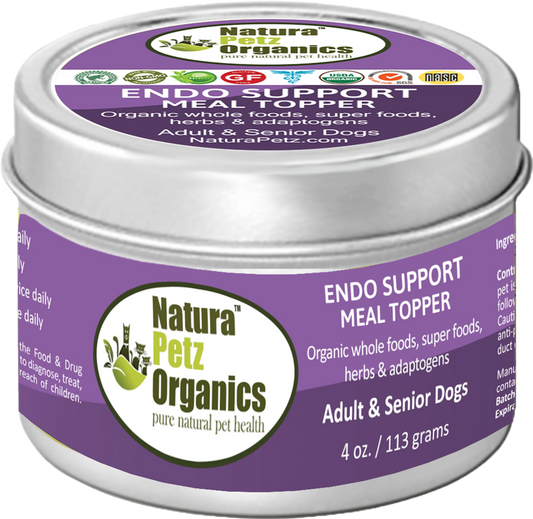 Pet Endo Support Supplement - Organic Botanical - Meal Topper - USA