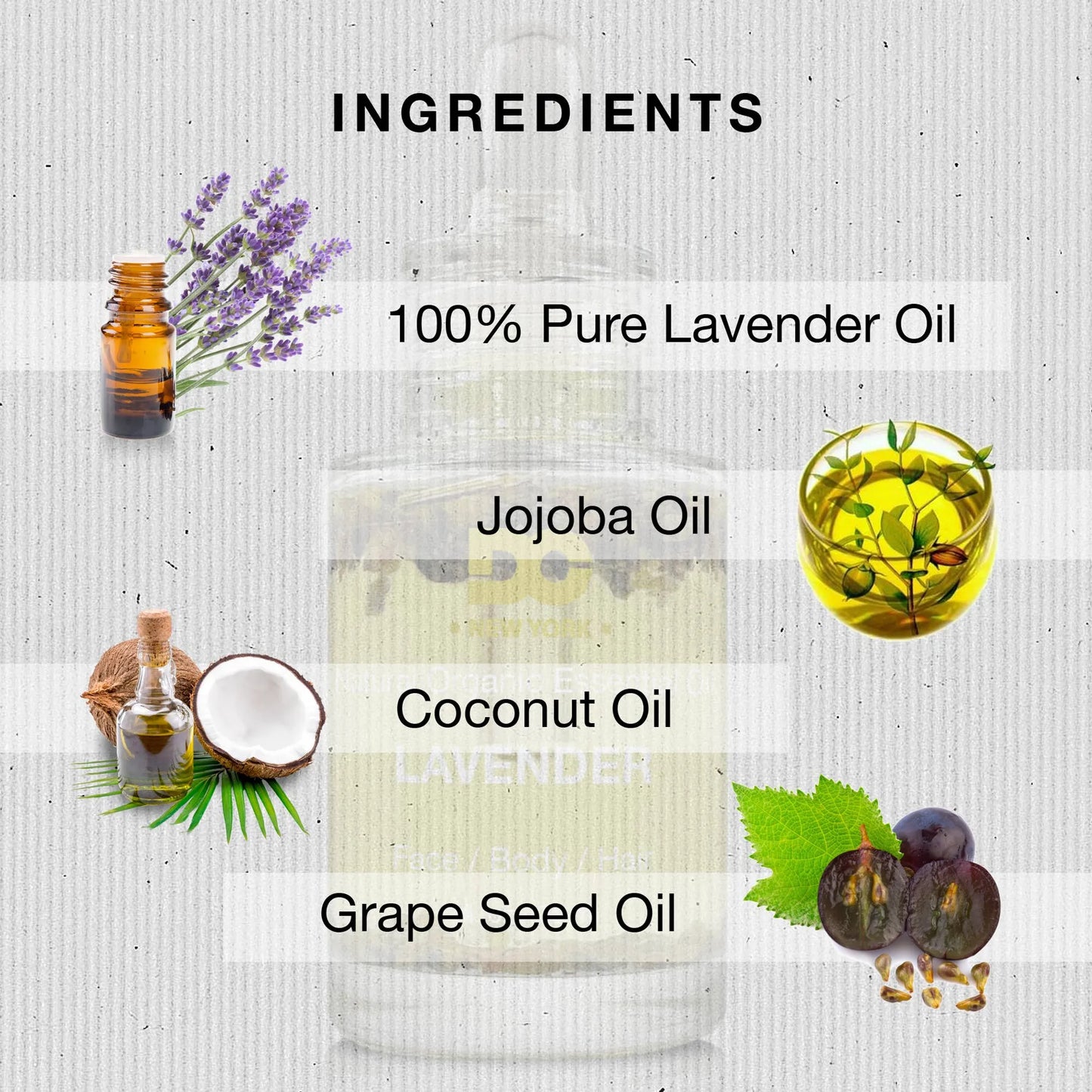 Lavender Essential Oil - Jojoba and Coconut - Multi-Use - USA Made
