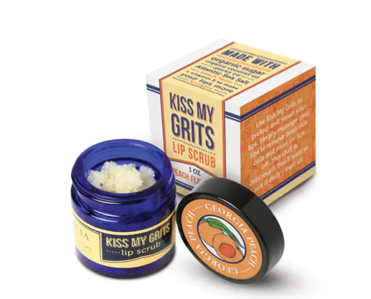 Lip Scrub - Corn Grits and Sugar - Peach Flavor - USA Made