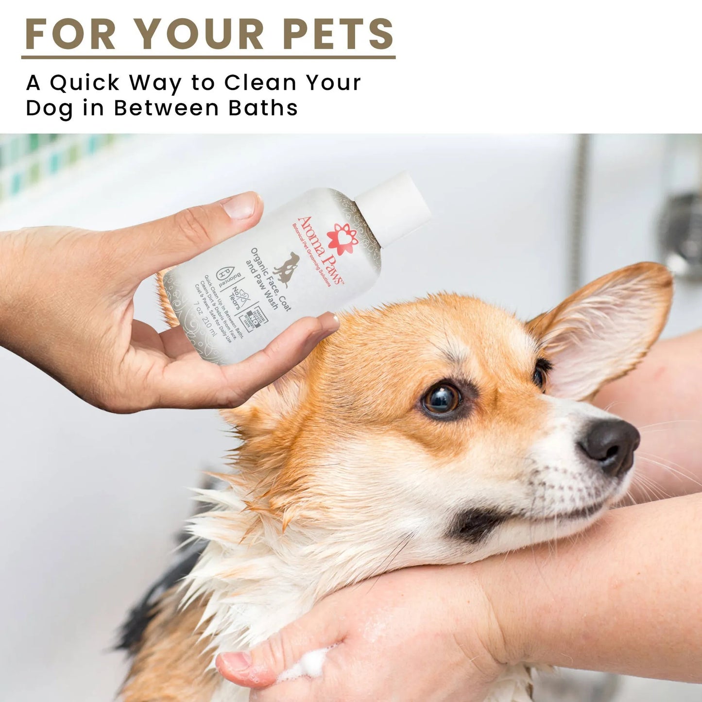 Waterless Pet Wash - Organic Botanical - No-Rinse Style - USA