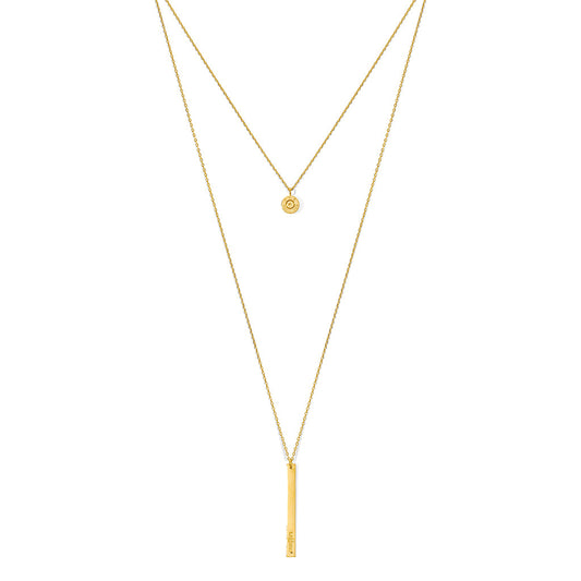 Cambodia Craft Recycled Brass Khmer Layered Peace Necklace, Phnom Penh