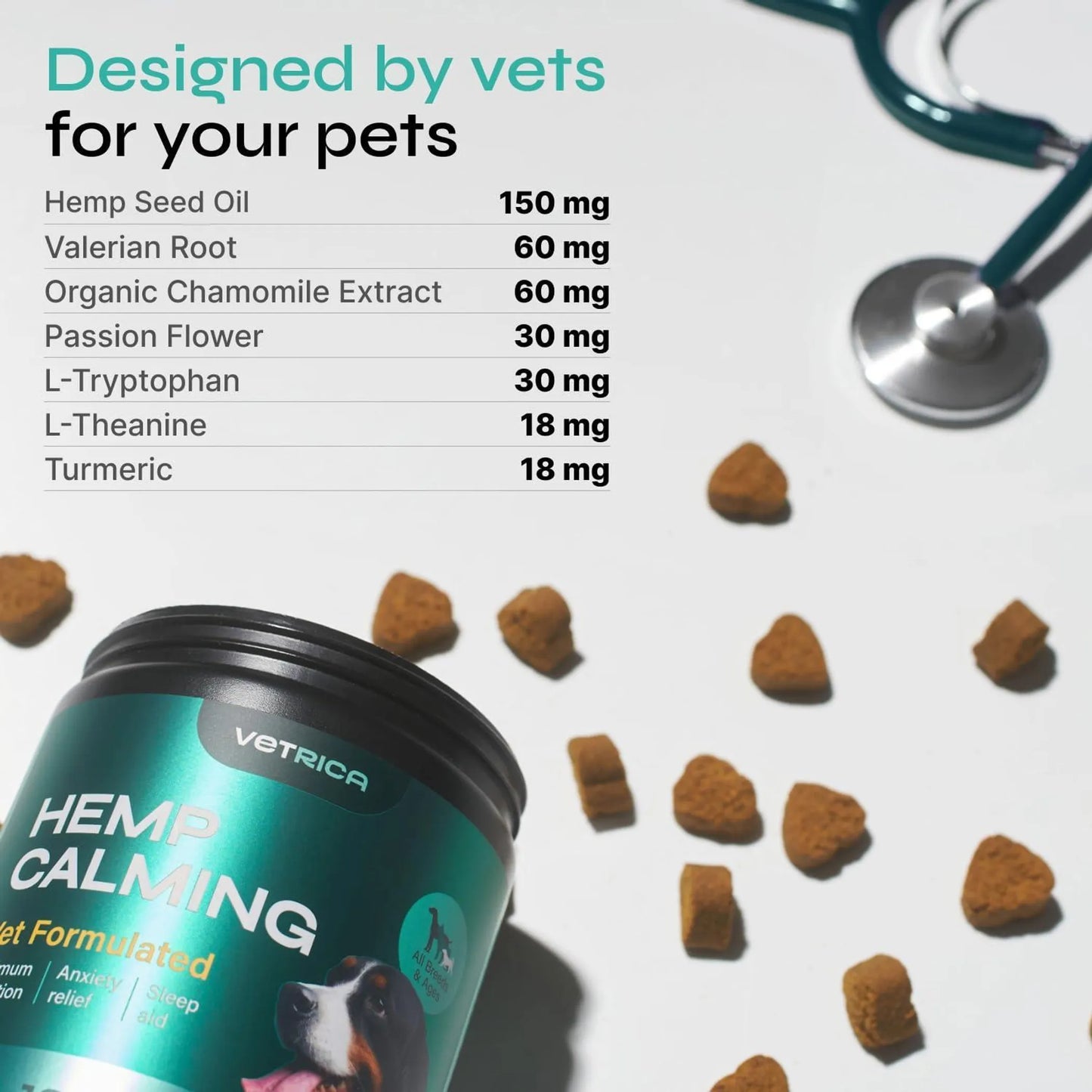 Hemp Calming Chews - Savory Beef - Soft Chew Style - USA