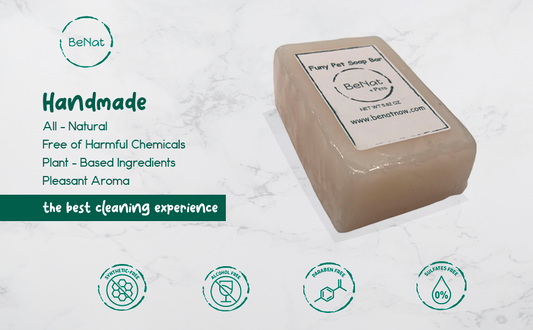 Oat and Coconut Oil Pet Shampoo Bar - Soothing Cleansing - 5.8 oz