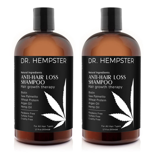 Biotin and Hemp Seed Oil Volumizing Shampoo - Argan Oil Infusion - 2 Pack