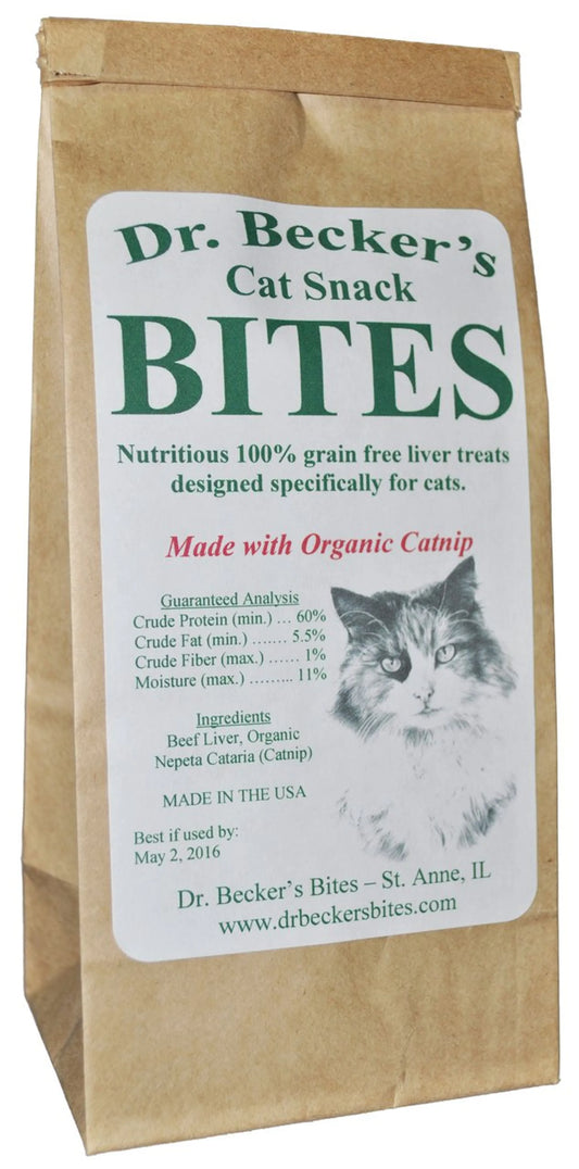 Beef Liver and Organic Catnip Cat Treats - High Protein - Human Grade - USA