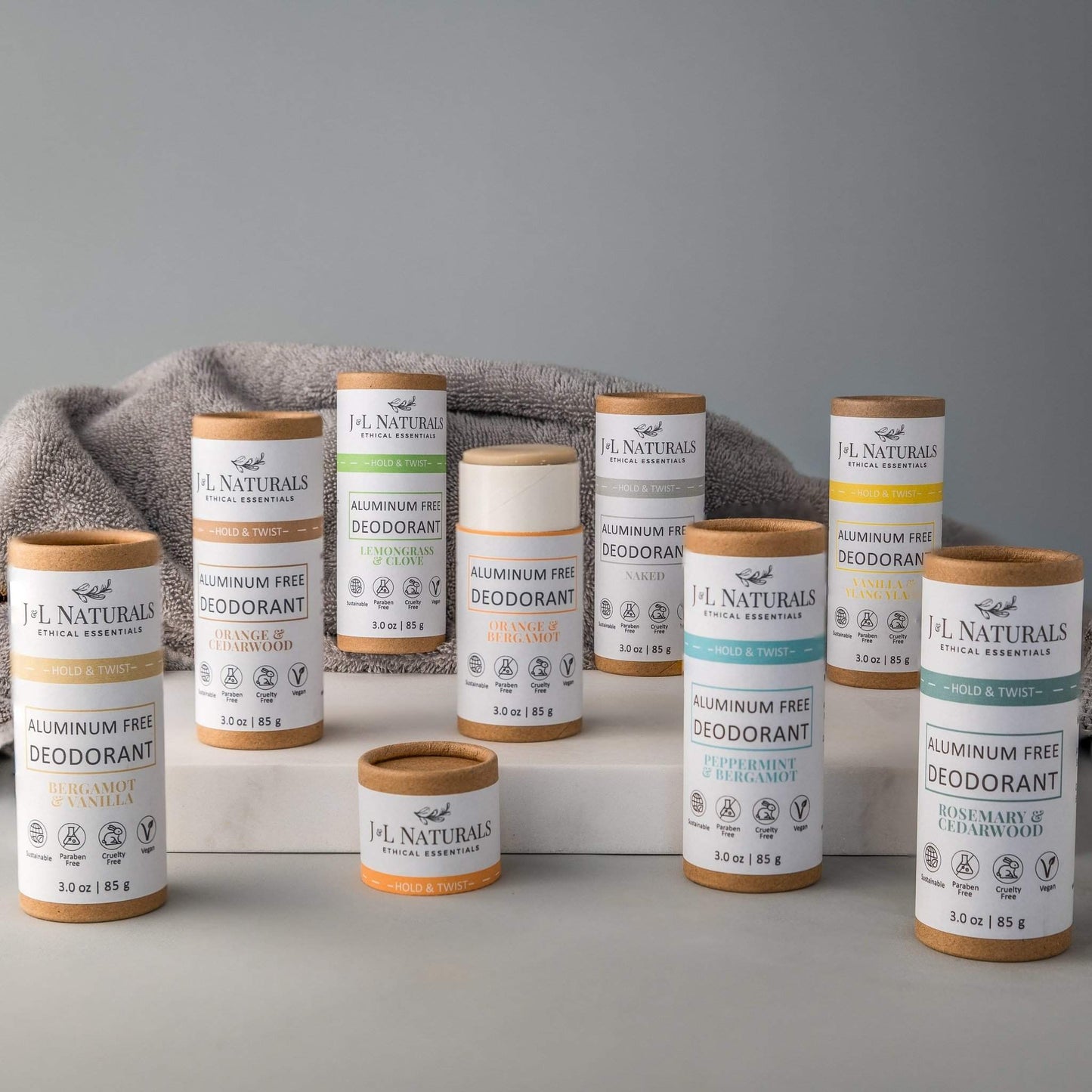 Aluminum-Free Deodorant - Coconut Oil and Shea - Sustainable 2-Pack - USA