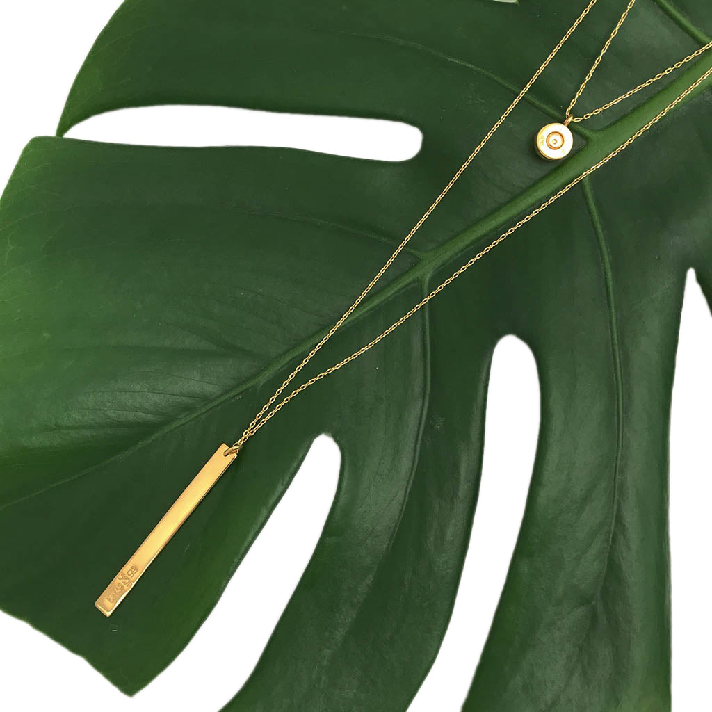 Cambodia Craft Recycled Brass Khmer Layered Peace Necklace, Phnom Penh