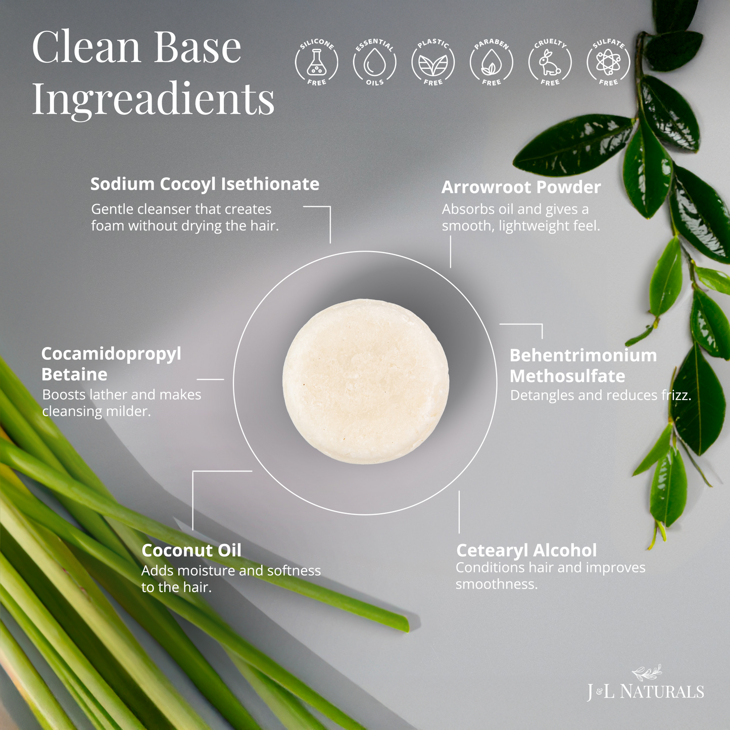 Hydrating Sulfate-Free Shampoo Bar Bundle (5-Pack)