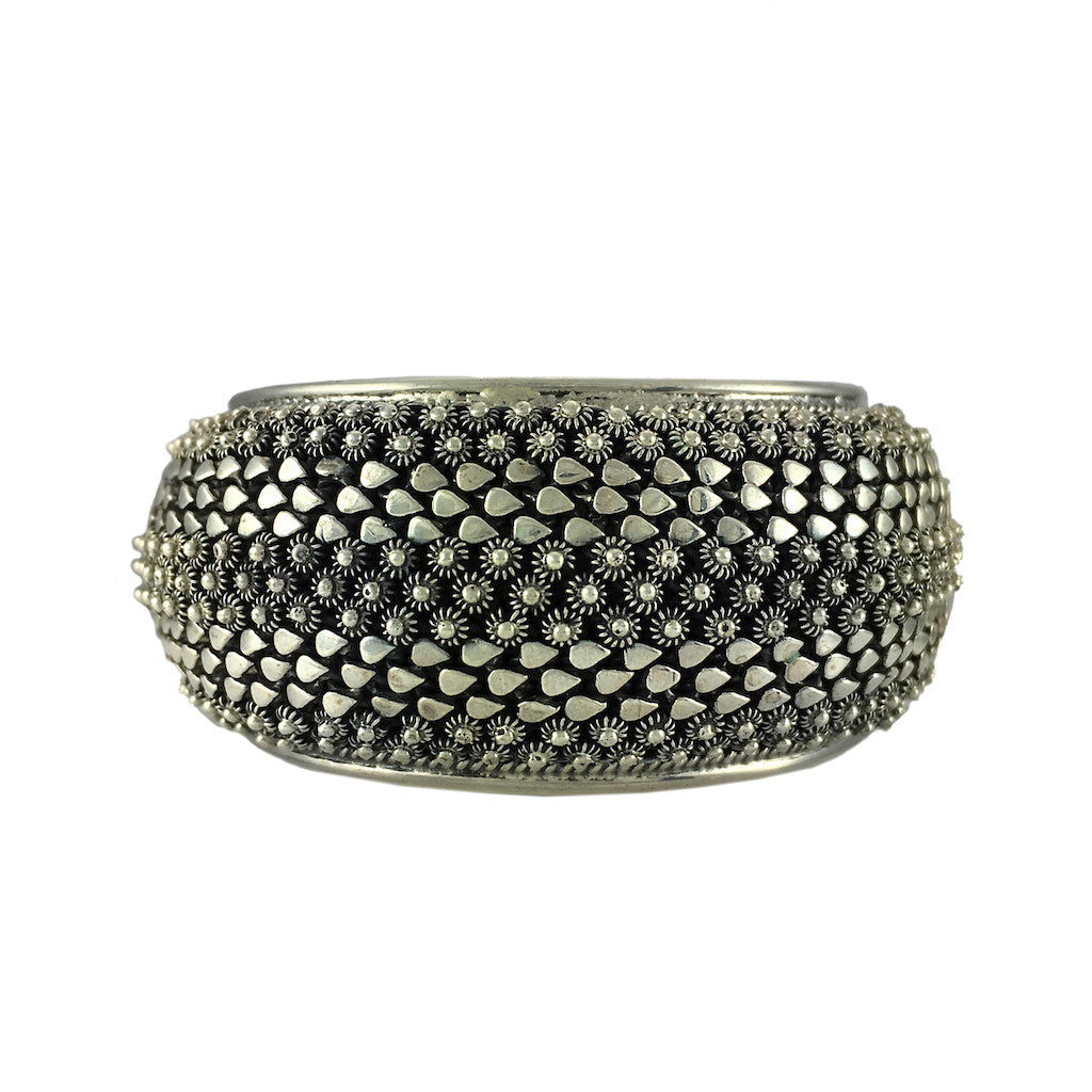 Antiqued Royal Snake Cuff, Laos