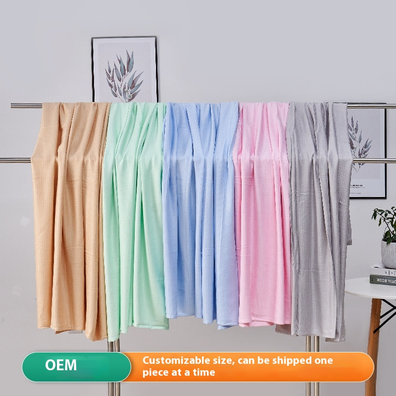 Cooling Bamboo Ice Silk Blanket - Viscose Polyester - Summer Style - USA