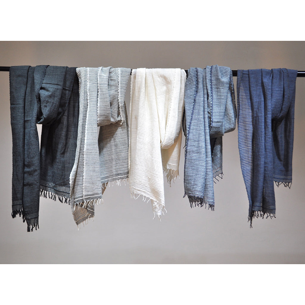 Addis Ababa Artisans Pure Ethiopian Cotton Oversized Scarf, Ethiopia