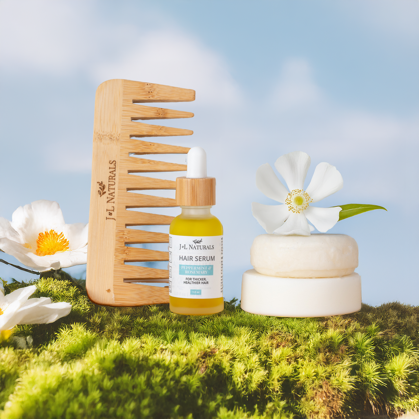 Haircare Bundle - Plant Based Oils - 4 Piece Essential Set - USA